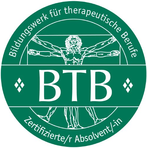 Siegel: Zertifizierte BTB-Absolventin